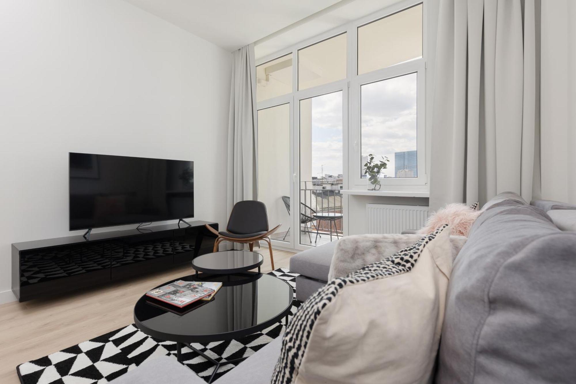 City Panorama Spacious Apartment By Renters Prestige Warszawa Eksteriør billede